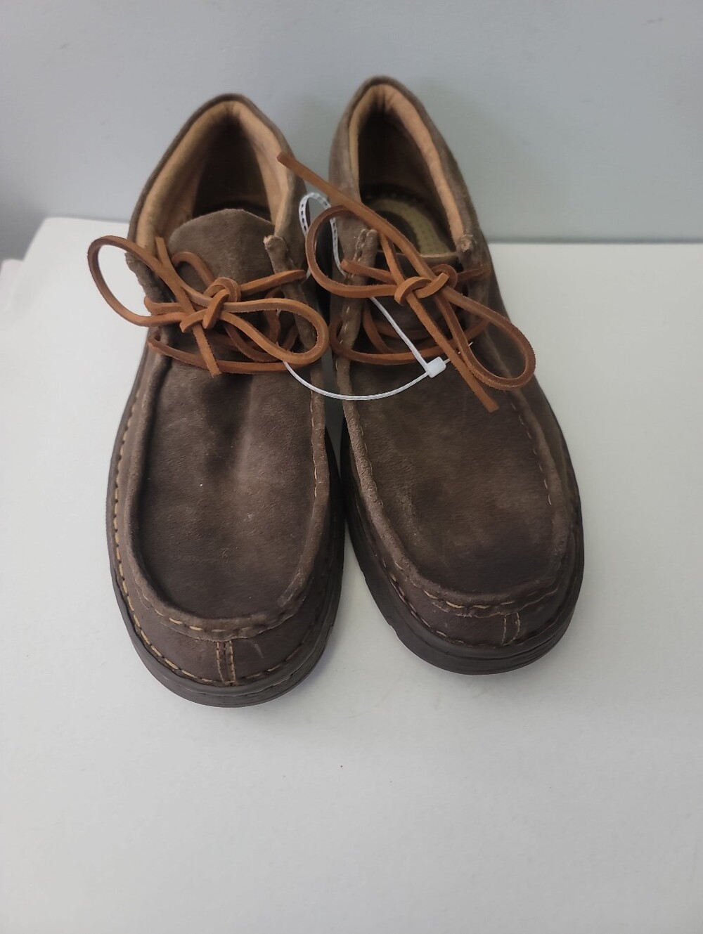 Born Ethan Taupe Distressed Men's Brown Leather Ankle Boots